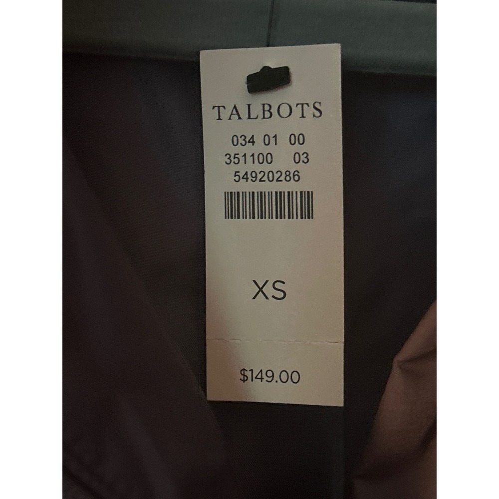 Talbots Womens XS Quilted Jacket Coat Puffer Full Zip Mock‎ Neck - Picture 4 of 4